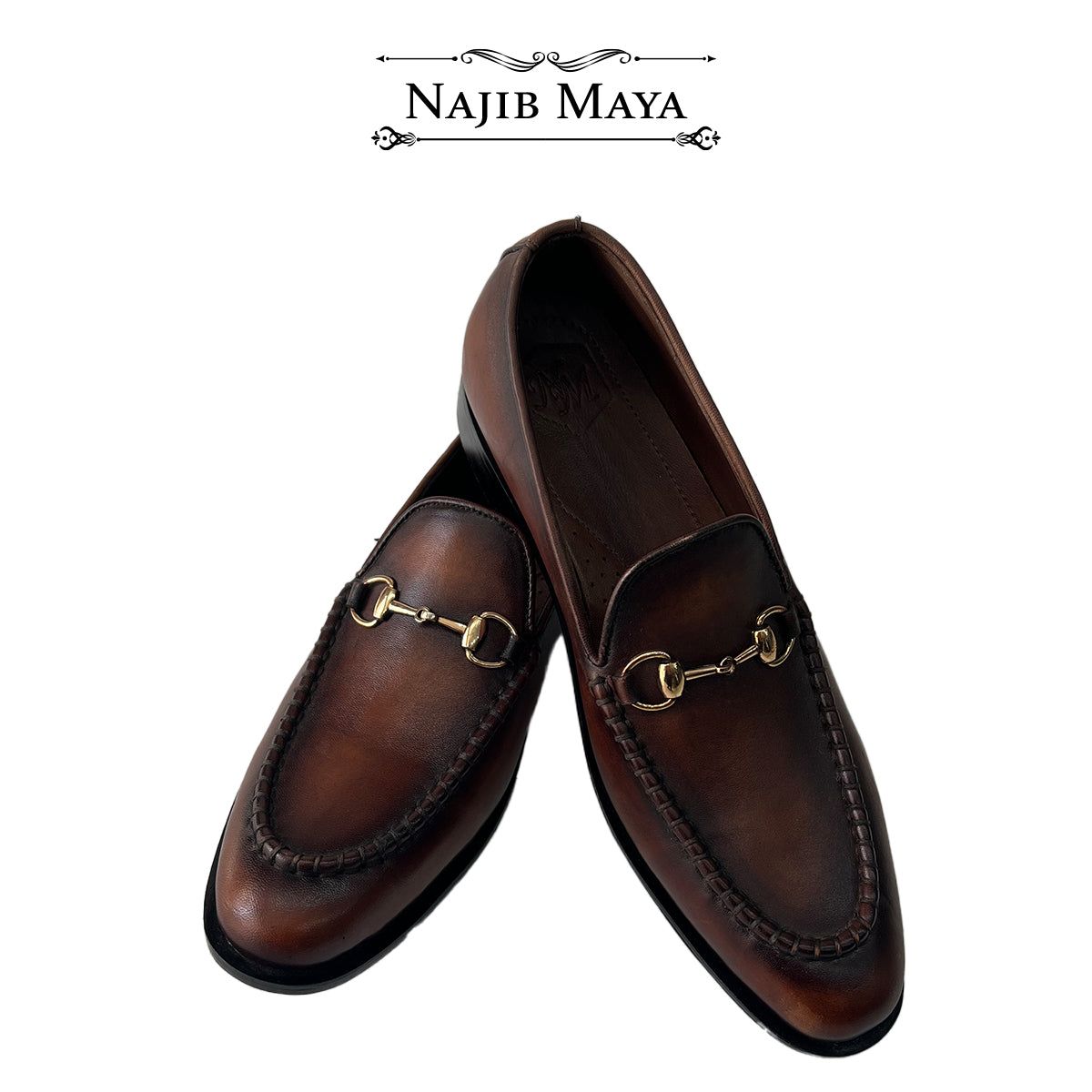 Basic Brown Two Tone Shoes For Men's Secondary image