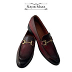Mahroon Two Tone Shoes For Men's