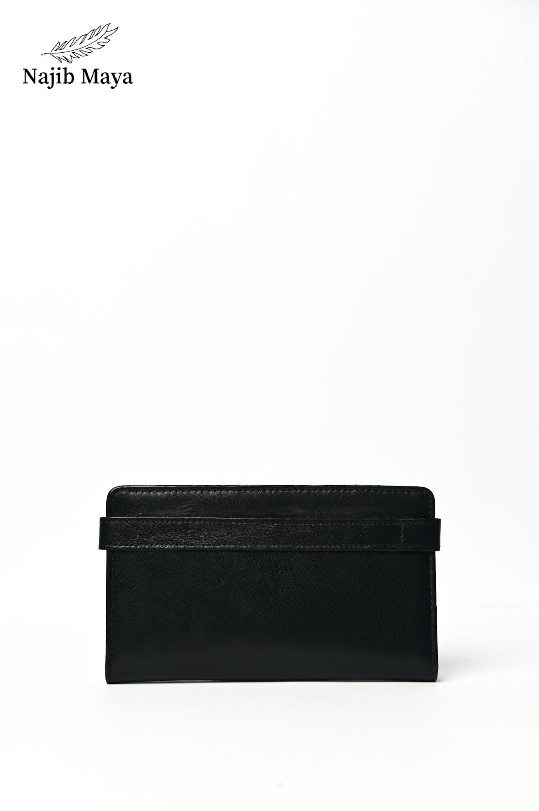 Black Button Wallet For Men's Secondary image