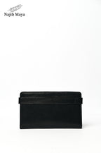Black Button Wallet For Men's