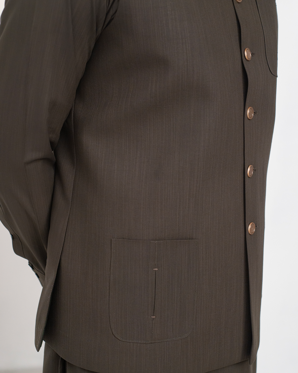 Green Kurta Bell Bottom Pajama + Waist Coat For Men's