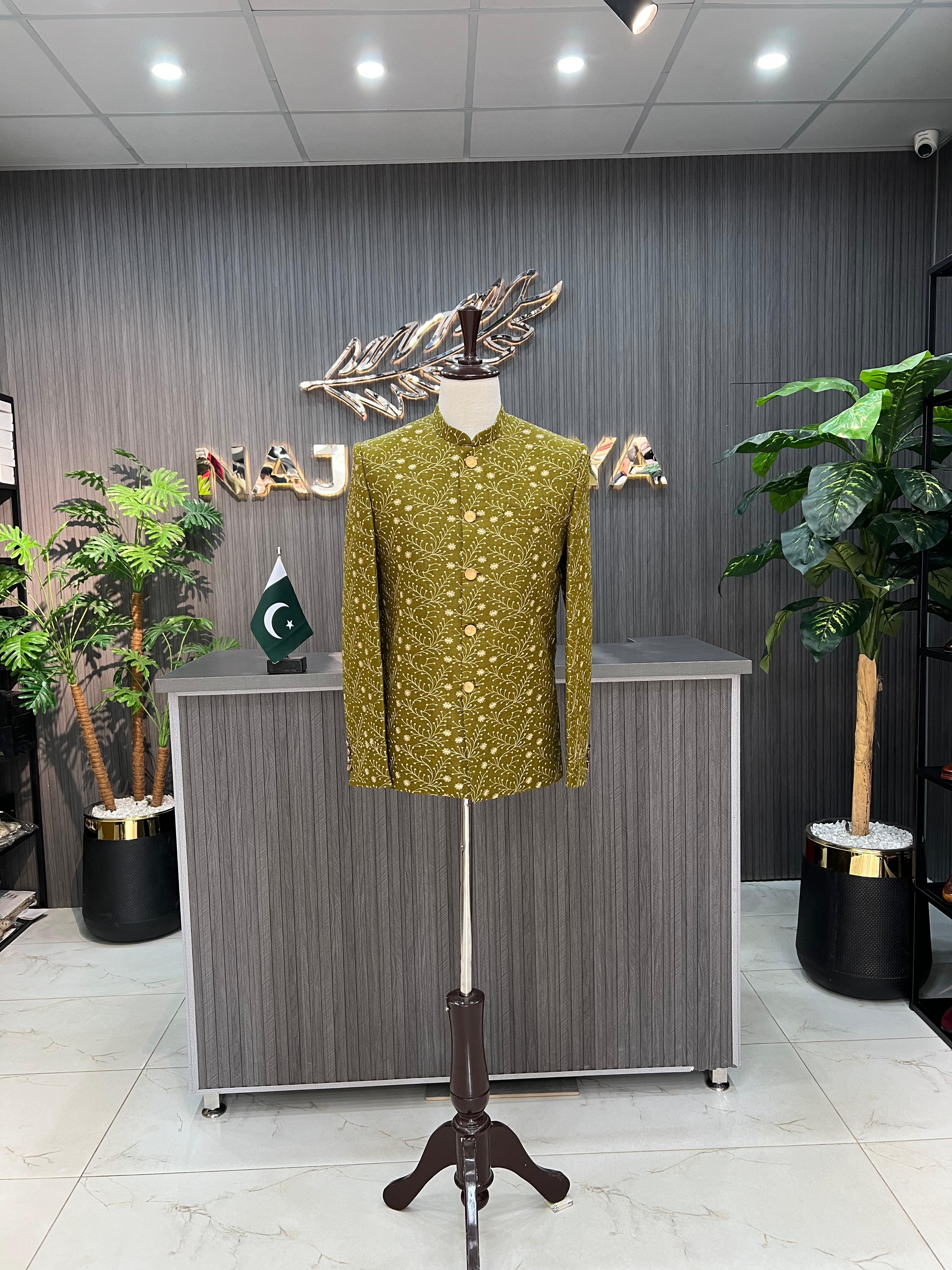 Dhaani Embroidery Prince Coat For Men's Main image