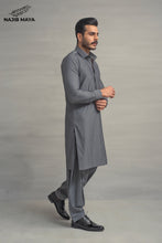 Load image into Gallery viewer, Grey Shalwar Kameez For Men&#39;s