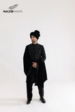 Black Stone Hand Work Sherwani For Men's