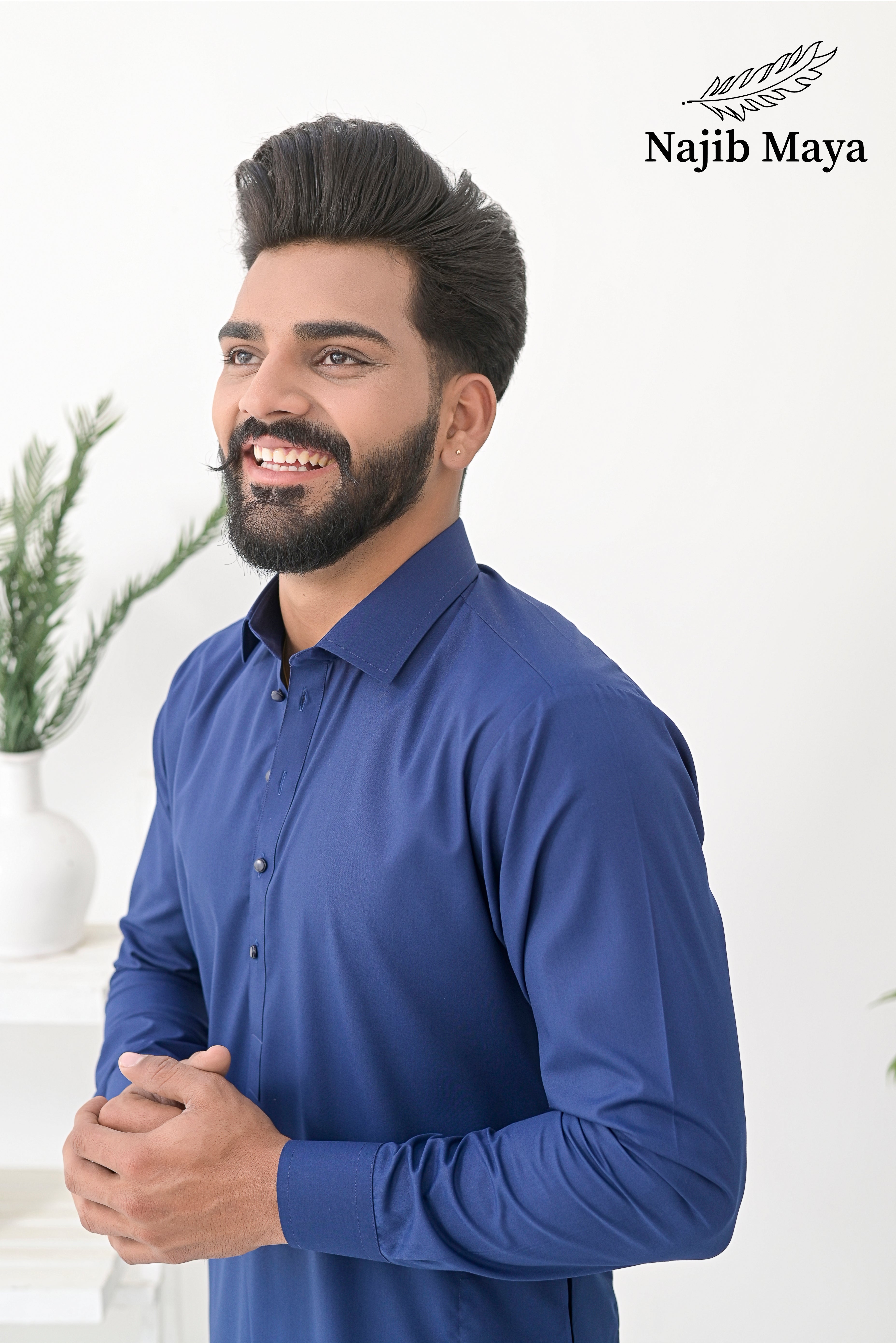 Blue Shalwar Kameez For Men's