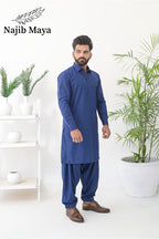 Blue Shalwar Kameez For Men's