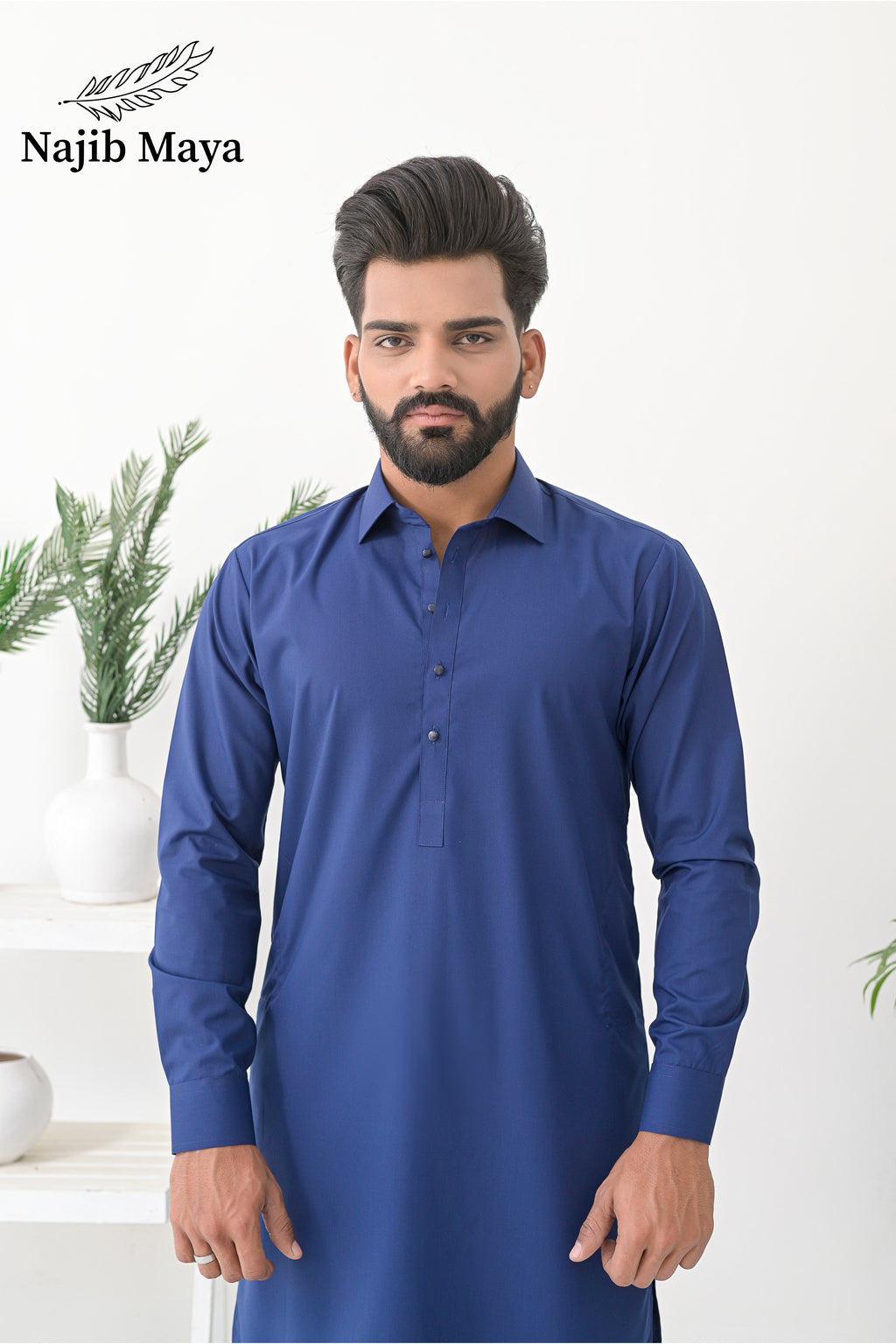 Blue Shalwar Kameez For Men's