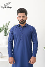 Blue Shalwar Kameez For Men's