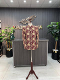 Maroon With Golden Embroidery Prince Coat For Men's