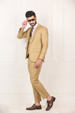 Stylish Khaki Coat Pent For Men's