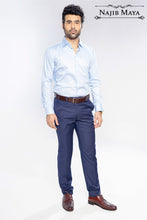 Load image into Gallery viewer, Sky Blue Slim Fit Formal Shirt For Men&#39;s