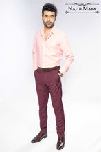 Load image into Gallery viewer, Pink Shemray Slim Fit Formal Shirt For Men&#39;s