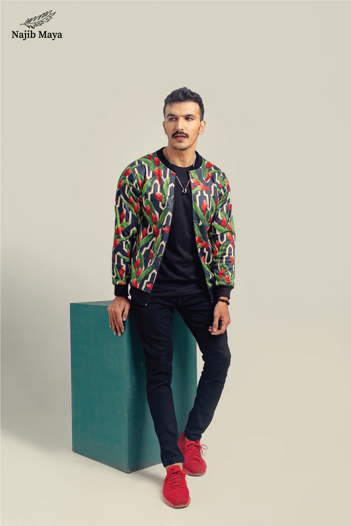 Flourish Bomber Jacket For Men's