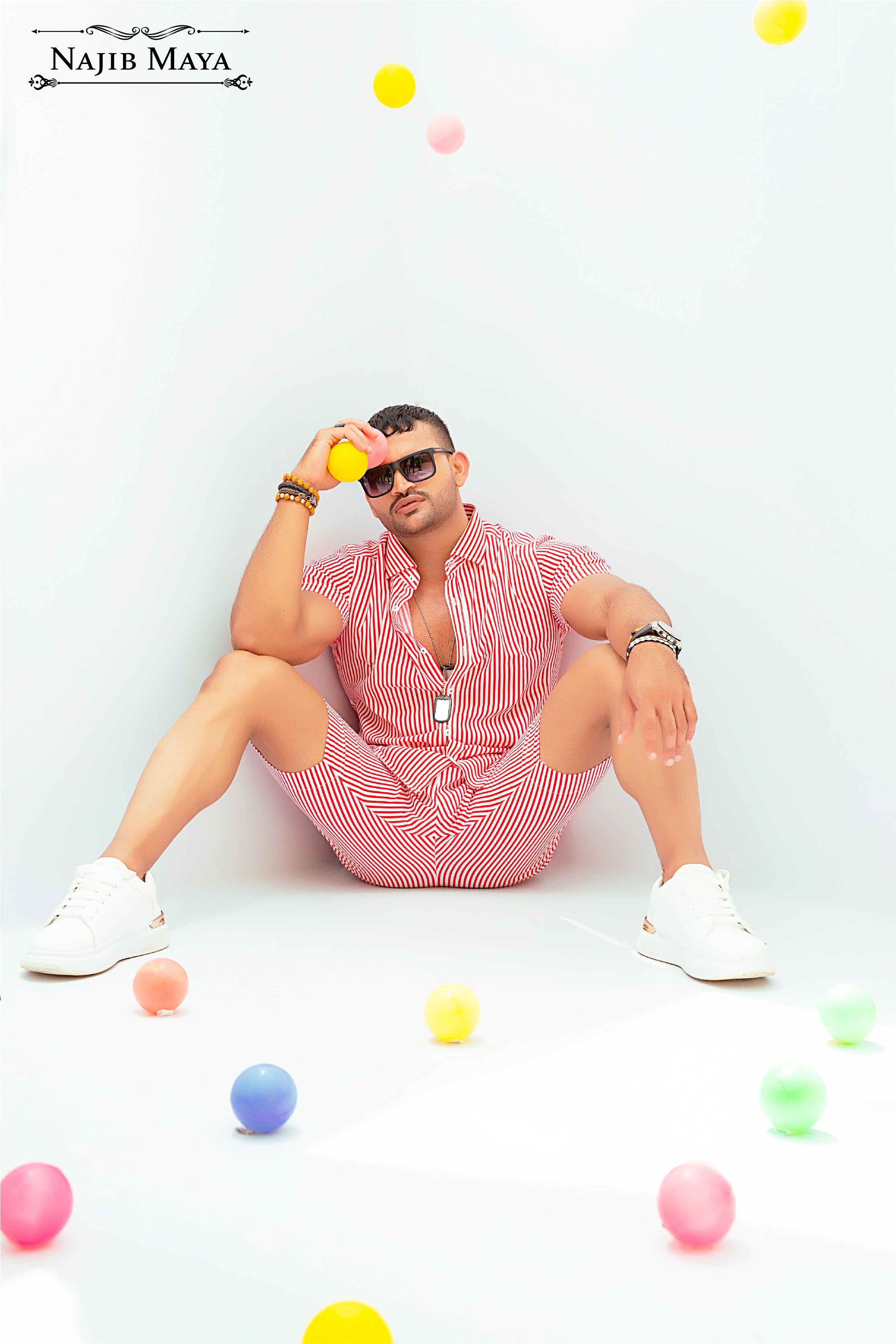 Pink Lining Short & Shirt For Men's