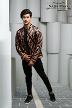 Fendi Brown Bomber Jacket For Men's