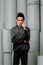 Mono Black Bomber Jacket For Men's