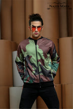 Camouflage Bomber Jacket For Men's