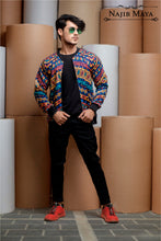 Load image into Gallery viewer, Multi Printed Bomber Jacket For Men&#39;s