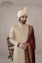 Load image into Gallery viewer, Off White Sequence Embroidered Sherwani For Men&#39;s