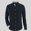Navy Blue With White Contrast Front Pocket Formal Shirt For Men's