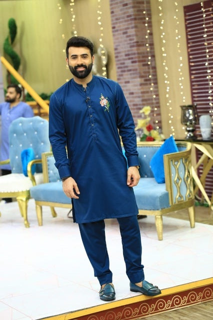 Sea Green Kurta Pajama For Men's