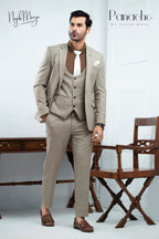Grayish Coat Pant For Men's