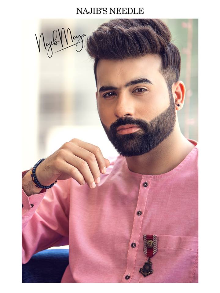 Pinkish Embroidery Kurta Pajama For Couples