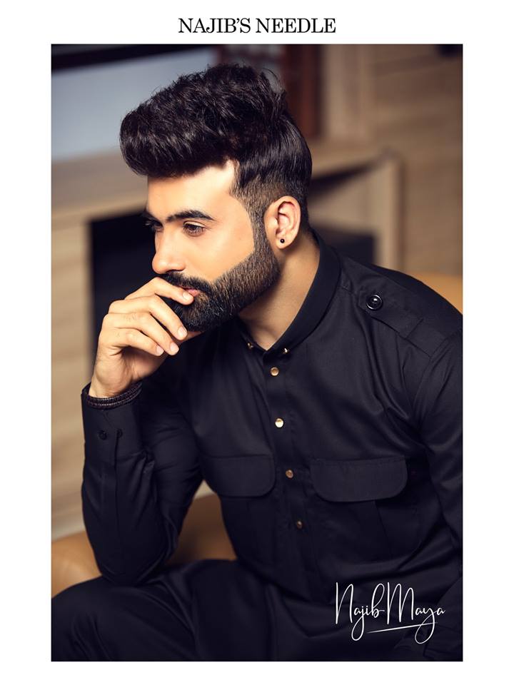 Black Stylish Kurta Pajama For Couples