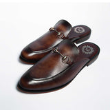 Brown Hand Made Banto Shoes For Men's