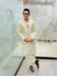 Off White Elegant Coat For Men's