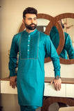 Sea Green Kurta Pajama For Men's