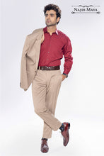 Load image into Gallery viewer, Maroon Slim Fit Formal Shirt For Men&#39;s