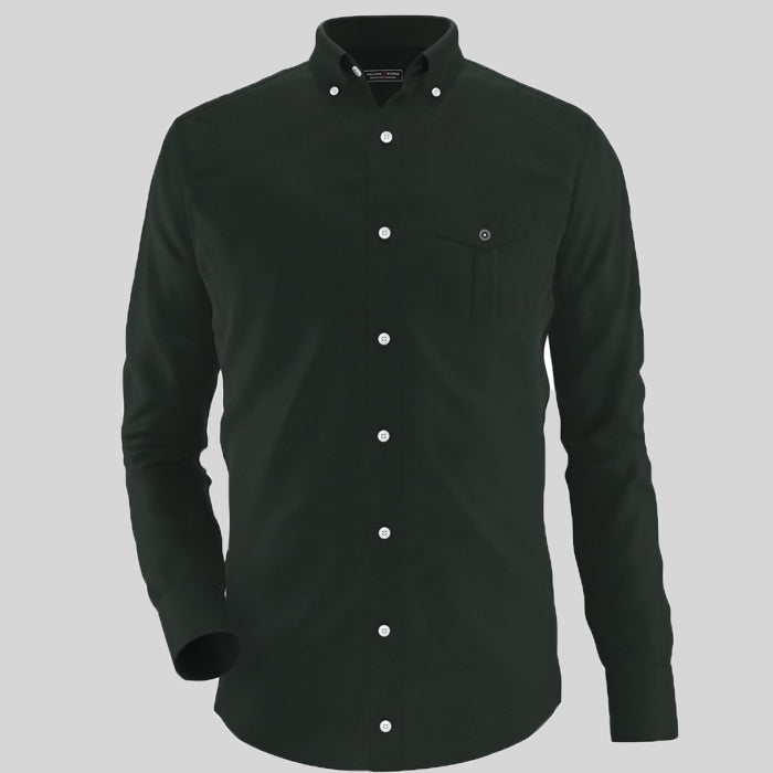Dark Green Formal Shirt For Men's Main image