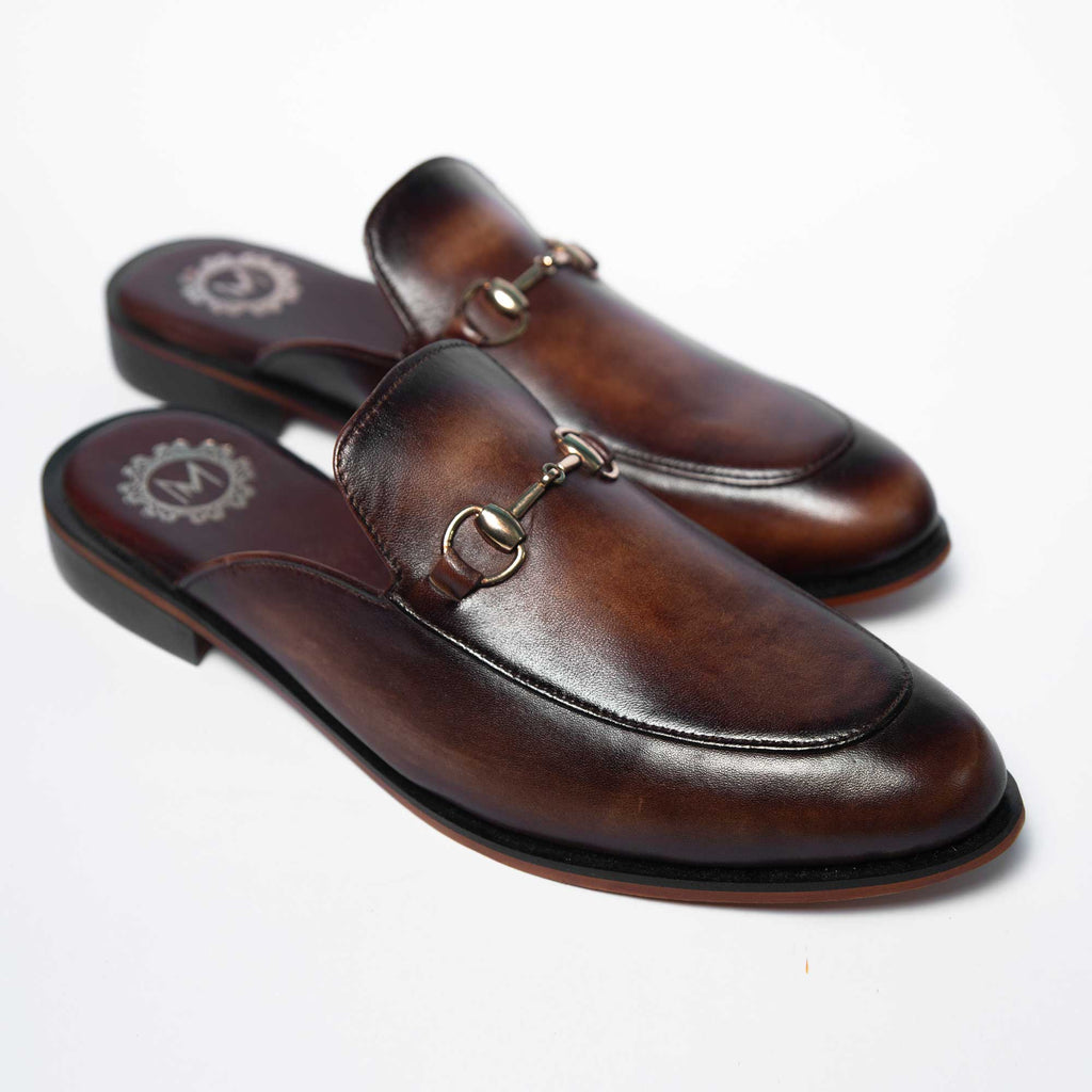 Brown Hand Made Banto Shoes For Men's