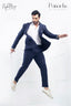 Navy Blue With White Lining For Men's