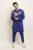 Royal Blue Stylish Kurta Pajama For Men's