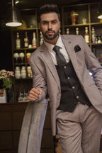 Stylish 3 Pecs Coat Pent For Men's