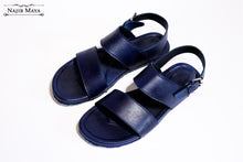 Load image into Gallery viewer, Navy Blue Casual Pure Leather Sandal For Men&#39;s