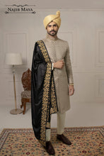 Load image into Gallery viewer, Beige Classic Embroidered Sherwani For Men&#39;s