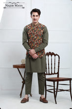 Load image into Gallery viewer, Florish Printed Waist Coat For Men&#39;s