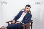 Navy Blue With White Lining For Men's