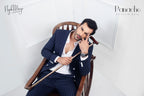 Navy Blue With White Lining For Men's