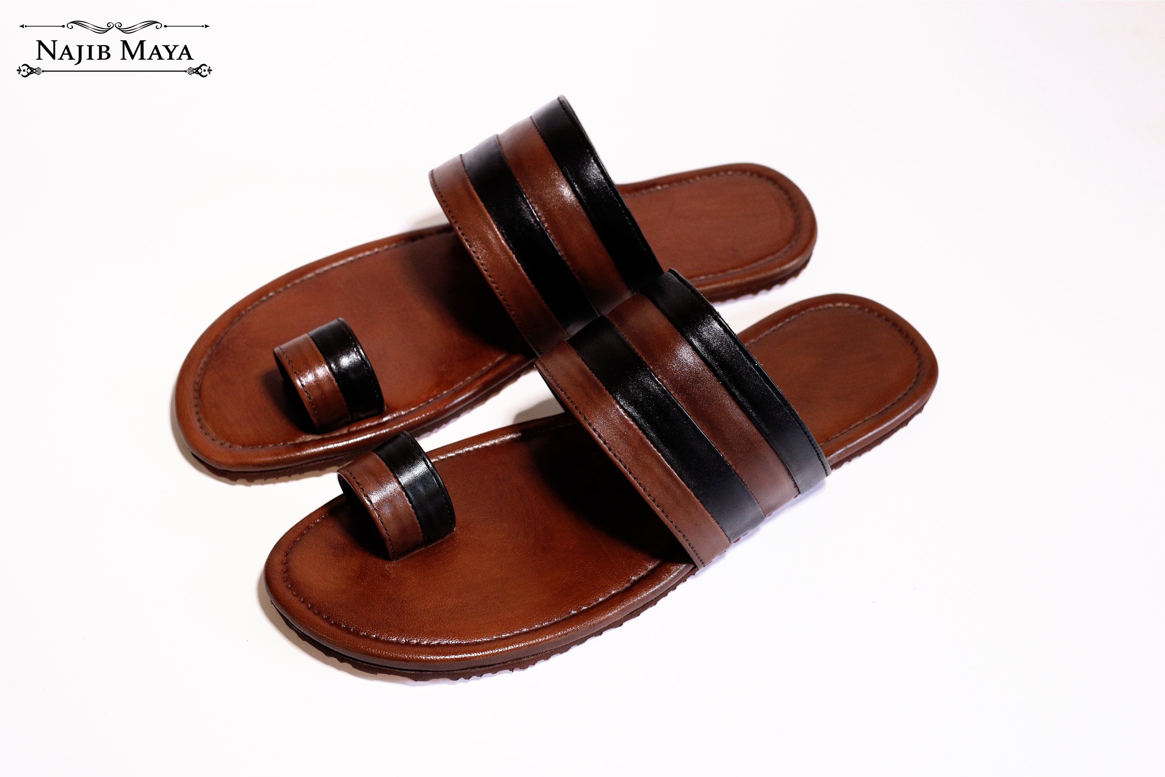 Two Tone Fancy Hand Made Sliper For Men's