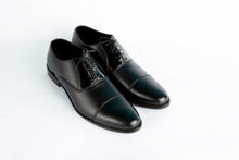 Load image into Gallery viewer, Black Pure Leather Hand Made Shoes For Men&#39;s