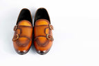 Light Brown Hand Made Shoes For Men's