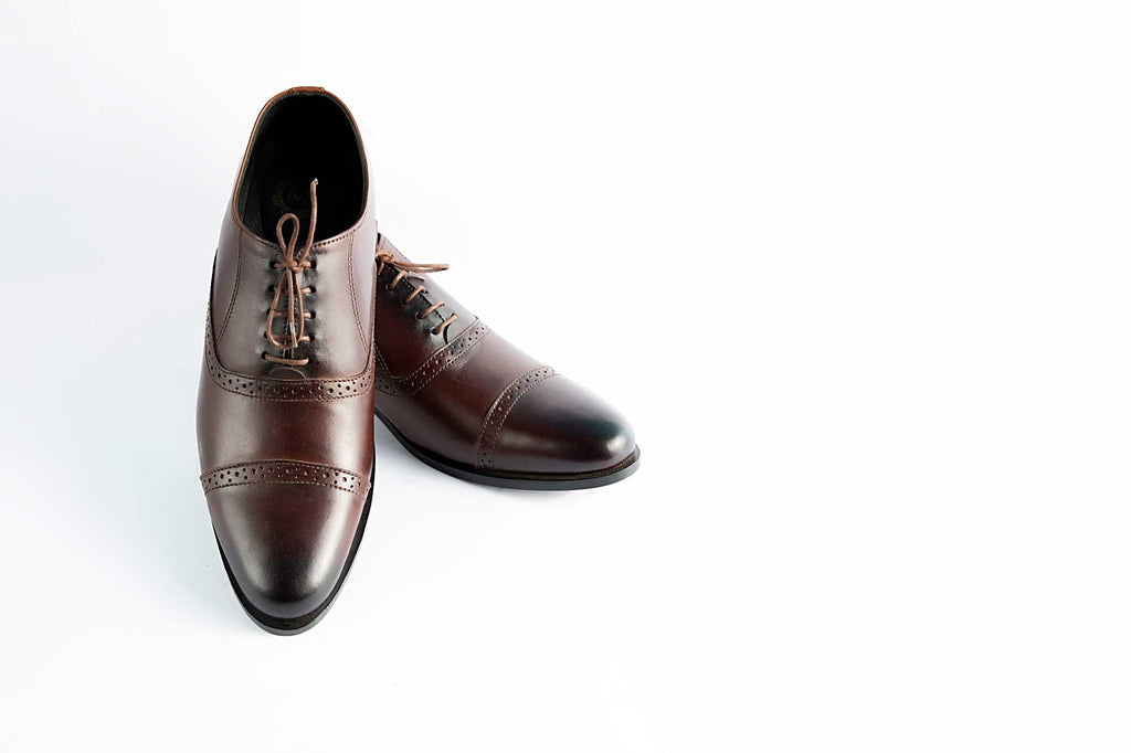 Dark Brown Elegant Party Wear Shoes For Men's