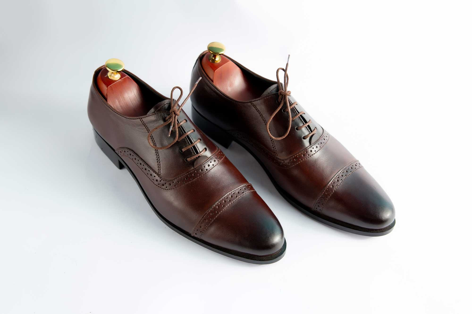 Dark Brown Elegant Party Wear Shoes For Men's
