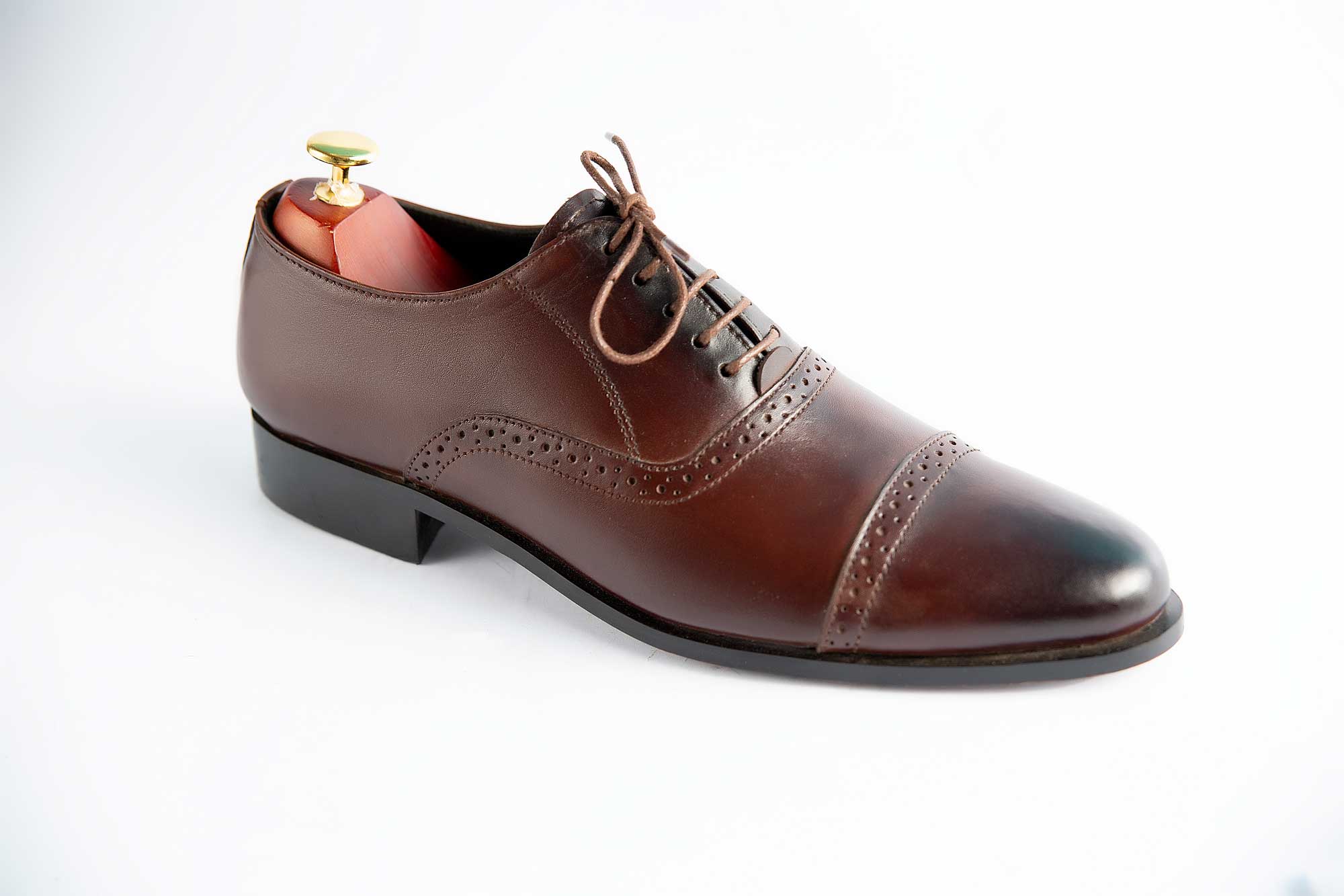 Dark Brown Elegant Party Wear Shoes For Men's