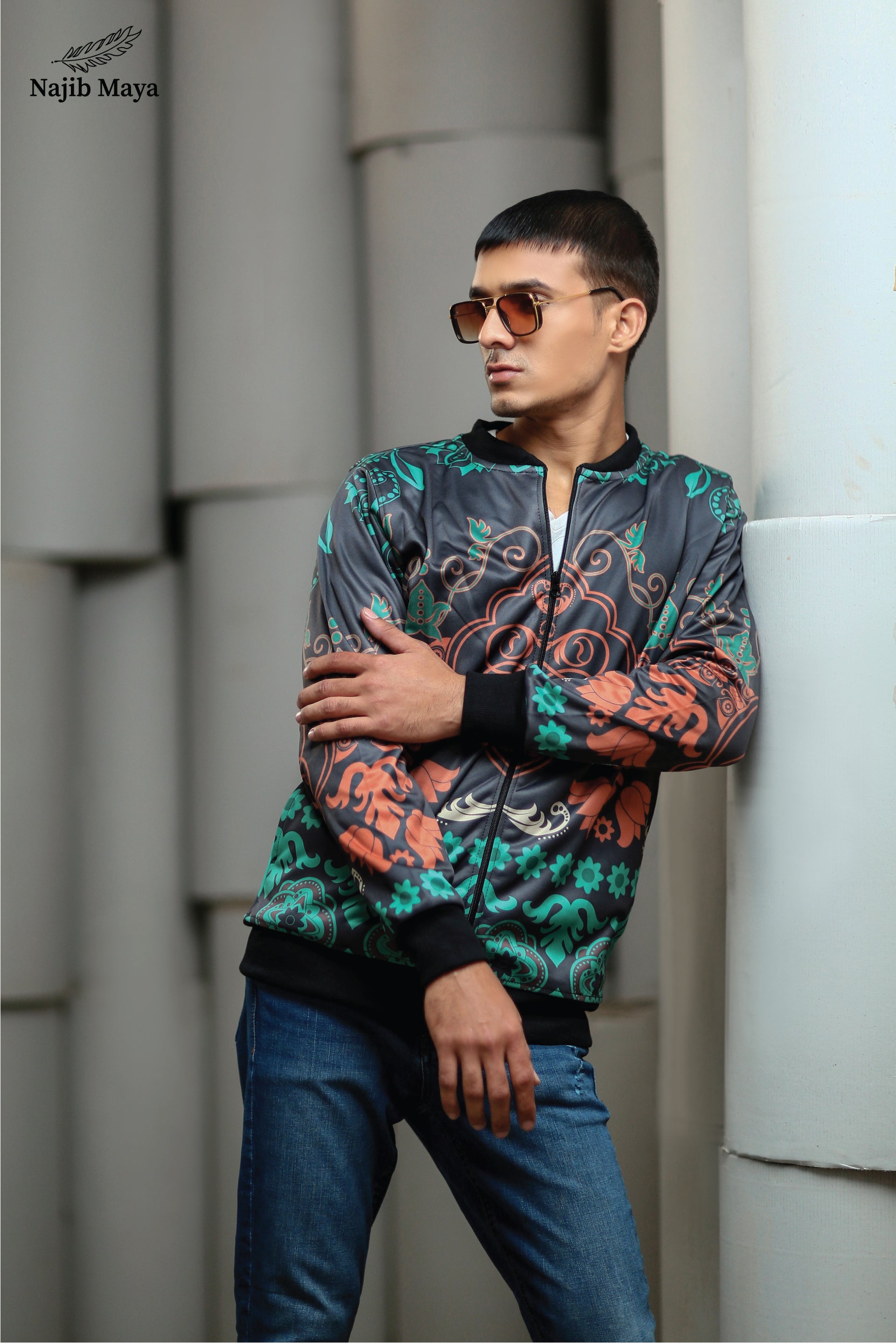 Multi Bomber Jacket For Men's