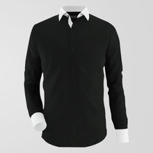 Load image into Gallery viewer, Black &amp; White Formal Shirt For Men&#39;s